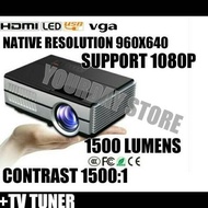 Yourday YRD600 Proyektor Mini LED Projector Portable + TV Tuner