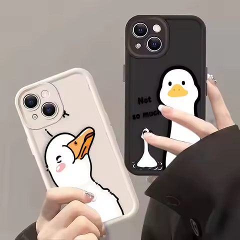 Funny Doubt Duck Phone Case For VIVO Y19 Y20 Y21 Y22 Y27 Y28 Y35 Y36 Y50 Y72 Y75 Y76 Y77 Y78 Y81 Y91