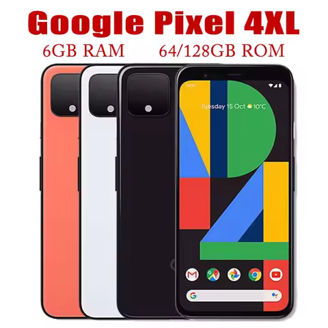 Google Pixel 4 XL 4XL 6.3" Original 6GB RAM 64GB/128GB ROM NFC Snapdragon FACE ID Octa Core 4G LTE U
