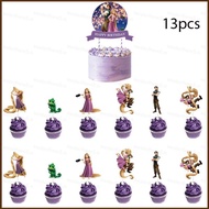 NS5 Tangled rapunzel Children birthday party decoration props cake toppers cupcake toppers SN5