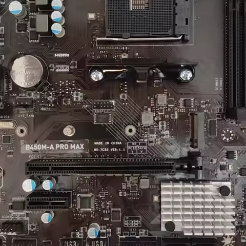 Used B450M-A PRO MAX Micro ATX Motherboard AM4 Socket M.2 HDMI Port Support Ryzen 1-5 Gen DDR4 RAM D