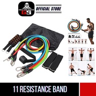 Muscle Cable 11Pcs Resistance Workout Cable Set Homework out Fitness Band Fitness Band (FREE eBooks)