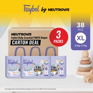 [3 PACKS BUNDLE DEAL] Faybel by Neutrovis Baby Essestial PANTS Disposable Baby Diaper - PANTS Series
