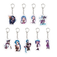 Jinx Arcane Acrylic keychain made of transparent mica