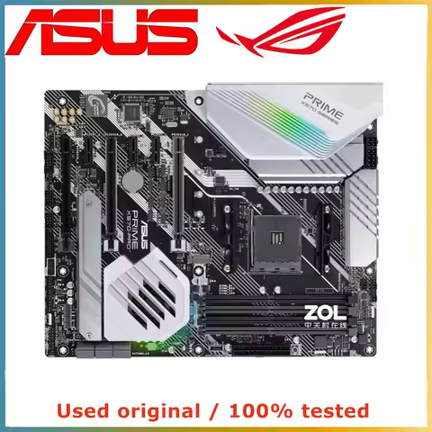 For ASUS PRIME X570-PRO Motherboard AM4 DDR4 X570 ATX Mainboard Ryzen 3000-5000 CPU PCIe 4.0 M.2 Tes