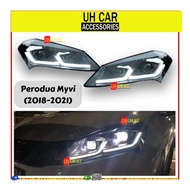PERODUA MYVI GEN3 2018-2021 MK7 DESIGN LIGHT BAR PROJECTOR HEADLAMP