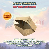 100 pcs Medium Large Thick Laminated Lunchbox 290 GSM