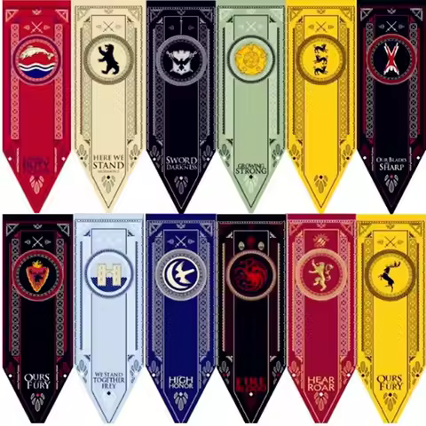 Home Decor Wolf Dragon Banner decorate A Song of Ice and Fire stark flag Families