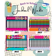 Laminate Time Table Time Table Can Be Off and Hanged