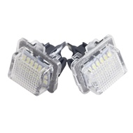 1 Pair Car LED License Plate Lights Bulb Rear Number Plate Lamps Accessories for Mercedes Benz W204 5D W212 W216 W221 C207