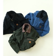 B1CV CARHA***  J97Detroit Heavy Industries Washed Jacket Coat American Retro Amekaji Tom Hardy Style