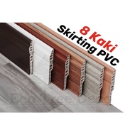 PVC Skirting 8 Kaki Pjg PVC Tak Perlu Cat l Wall Skirting Vinyl Skirting DIY l Laminate Floor Skirti