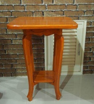 CProduct โต๊ะกลาง โต๊ะข้างไม้สักทอง โต๊ะวางของเอนกประสงค์ ทรงสี่เหลี่ยม กว้าง 50cm ยาว 50cm สูง 70cm