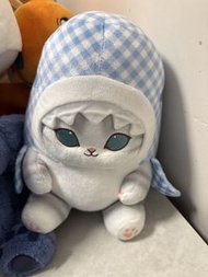 可愛鯊魚帽貓咪毛公仔