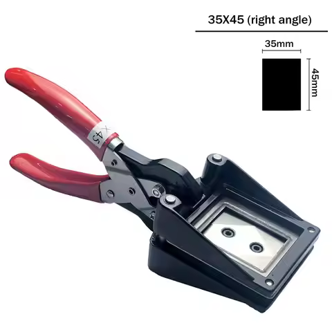 New 35x45mm Manual Photo Corner Cutter - Precision Passport ID Photo Cropping Tool for Scrapbooking 