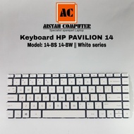 Hp PAVILION 14-BW 14-BS 14-BA 240g6 Keyboard - WHITE