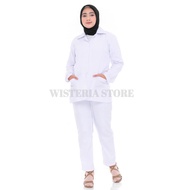 White nurse uniform, long-sleeved nurse uniform, nurse uniform