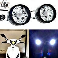 [A&B] 2pcs Set Motorcycle Headlight Fog Driving Lights Front Head Lamp 6 LED 12V-85V {vn}