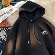 【Plus Size M-8XL】Men Originality Fashion Teenage Letter Print pattern Hoodie Men Women Unisex Oversi