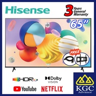 (Free Shipping) Hisense 65" Smart 4K HDR UHD LED TV 65A6100K A6100K [Free Bracket + HDMI Cable] - HD