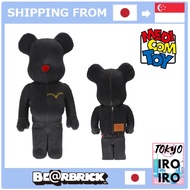【Japan Quality】MEDICOM TOY Limited edition of 501 BE@RBRICK LEVI'S 1000% Bearbrick Levi's Black Denim 398/501 Doll Figure Indigo