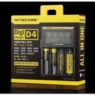 Nitecore D4 Charger Battery Rechargeable 18650 14500 16340 26650 AA AAA Digicharger LCD Digital Inte