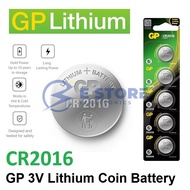 CR2016 GENUINE GP Lithium Coin Battery 3V (GPCR2016-2CPU5)
