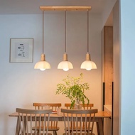 โคมไฟระย้า โคมไฟห้อย Led โมเดิร์น มินิมอล โคมไฟห้องครัว ไฟติดเพดาน ร้านอาหาร ไฟเพดาน โคมไฟแขวน บาร์ สไตล์ญี่ปุ่น โคมไฟไม้