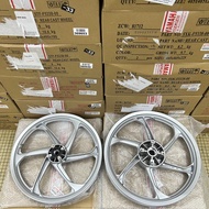 SPORTRIM Y125Z SILVER CAST WHEEL RIM DEPAN BELAKANG SPORT RIM FRONT REAR SILVER YAMAHA Y125Z Y125ZR 