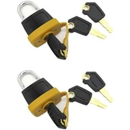2Set Padlock Pad Lock w/6 Key for Caterpillar (CAT) Fuel Cap 5P8500 246-2641