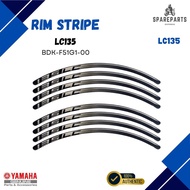 BDK-F51G1-00 (8pcs SET) Yamaha Original 135LC V8 2025 STICKER RIM SPORT ORIGINAL