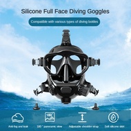 Silicone Full Face Diving Mask Snorkeling Suit Diving Goggles Mask Underwater Breathing Sports Equip