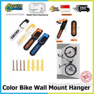 Coloured Bike Wall Mount Hanger Bicycle Vertical adjustable Hook anti slip Rack Mounting compatible with all Bikes
