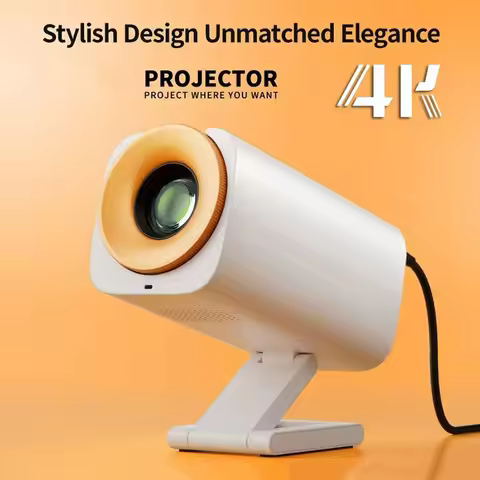 4K Projector V16 + Android 13.0 8000 Lumens 1080P Outdoor Portable Mini Movie Home with Dual WiFi BT