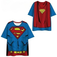 3D Printed Top for Movies and TV Shows Batman Superman Short Sleeved Loose 1