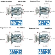 【SUFA】Expansion Screw, Pack of 20 Petal Nuts with Screw Petal Shape Metal Nut Petal