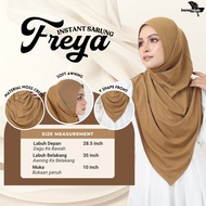 TODUNG INSTANT SARUNG FREYA | V SHAPEHQ MOSSCREPE PREMIUM | IRONLESS & STRETCHABLE HIJAB OF MUSLIMAH