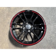 NEW 15X7.5J Advanti Ameros Rim (set of 4) Black 4X100 for Axia Bezza Myvi Vios Yaris Jazz City