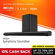 PRISM+ Symphony 5.1.2ch Soundbar with Dolby Atmos | 960W | Wireless Subwoofer | Wireless Music Strea