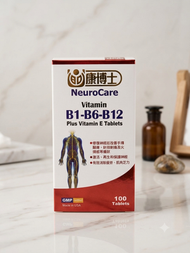 康博士 維他命B1 B6 B12 補充劑 60粒裝｜高濃度B群營養支持｜每日三次補充｜代謝健康｜美國製造