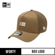 New Era 9FORTY A-Frame Trucker Box Logo Khaki Snapback