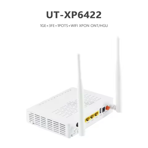 Hot Sale Fiber Optical ONU XPON 1GE+3FE+1POTS+2.4g Wifi English Firmware FTTH Wireless Router Modem 