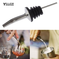 YEH-Stainless Steel Liquor Spirit Pourer Flow Wine Bottle Pour Spout Stopper Barware