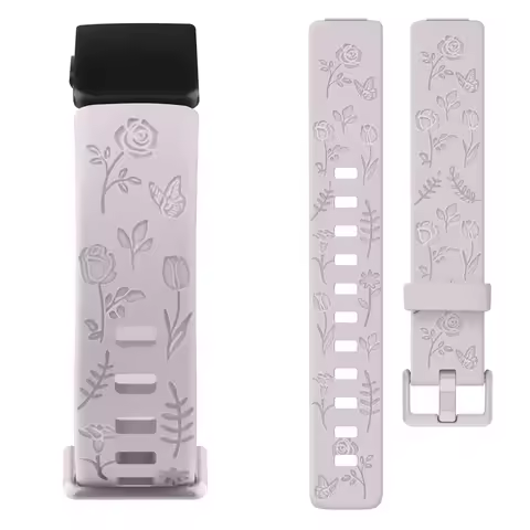 Soft TPU Flower Engraved Watch Strap For Fitbit inspire/inspire 2 Band Sport Wristband For Fitbit In
