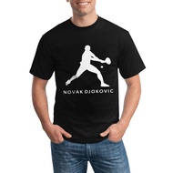 Novak Djokovic Trendy Plus Size Cotton T Shirt With Relaxed Style