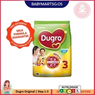 Dumex Dugro 3 ORI/HONEY/CHOCOLATE/FRUIT & VEGETABLE/MULTI GRAINS 850G babymartsg.os