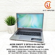 ACER SWIFT 3 SF314-54-N17W7 INTEL CORE I5-8250U 8GB RAM 256GB SSD USED LAPTOP REFURBISHED NOTEBOOK