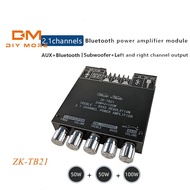 in stock DIYMORE ZK-MT21 ZK-TB21 TPA3116D Bluetooth 5.0 Subwoofer Amplifier Board 50WX2+100W 2.1 Cha