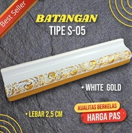 BATANGAN PIGURA UKIR S05 PANJANG 3 METER//BATANGAN ECER/LIS PLAVON