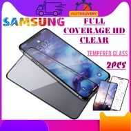 【2PCS】Samsung A02 A02s A12 A11 A21 A21s A7 2018 A8 Plus A01 Core S10 Lite 5D Screen Protector Temper